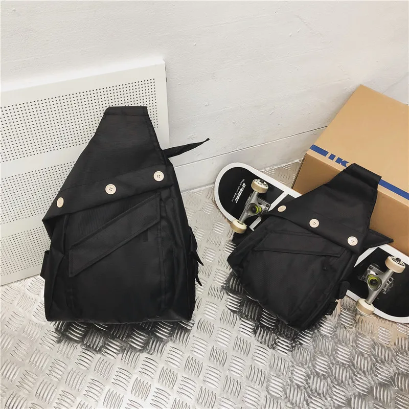 Black Small Youda классический стиль карманы большой емкости плечо стиль сумки поясной пакет сплошной цвет нагрудные сумки портативный телефон сумка - Цвет: Black Small