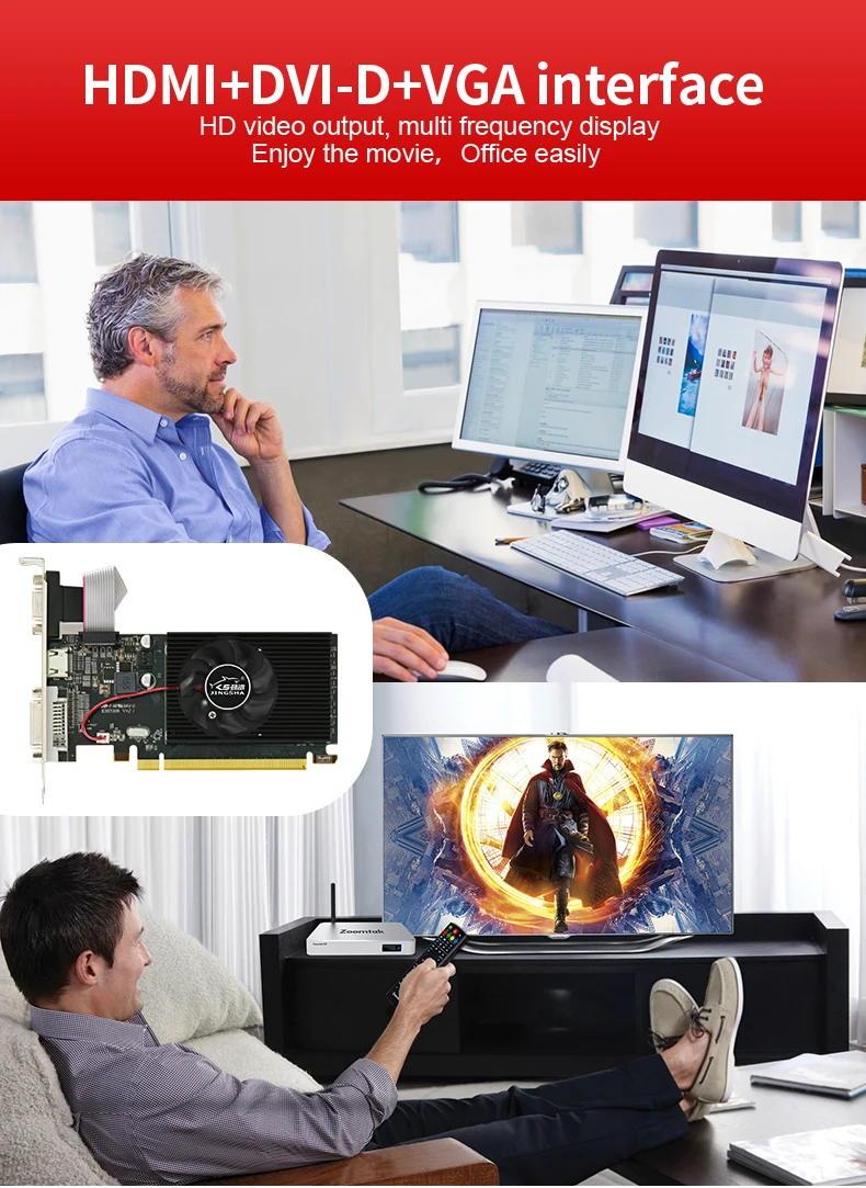 graphics card for gaming pc JINGSHA AMD R5 230 2GB Graphics Card High Quality Radeon R5 230 Series 64bit Graphics Card For Worksatation VGA HDMI Card latest graphics card for pc
