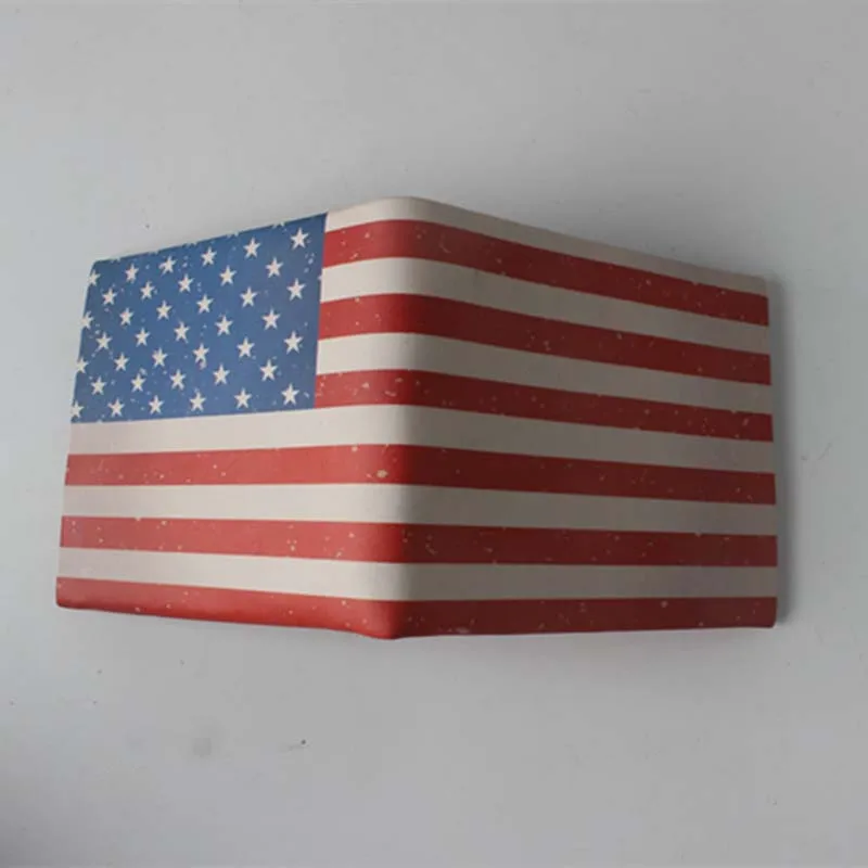 

Women Men Purse Wallet Simple Printing euro dollar National Flag Pattern Creative Wallet Currency Print