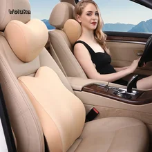 Автомобильное кресло-Подушка-подушка талии набор подушек пены памяти шеи поддержка талии защита четыре сезона CD50 Q05