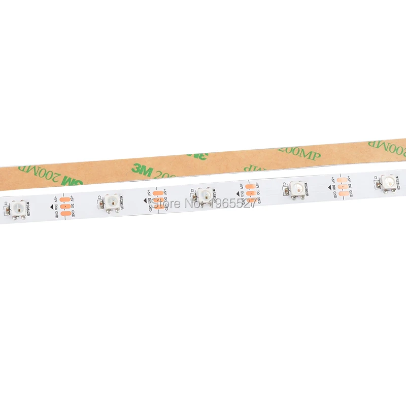 1 м 30 светодиодный s/M WS2812B пиксель полосы 5050 SMD RGB адресуемых гибкие светодиодные