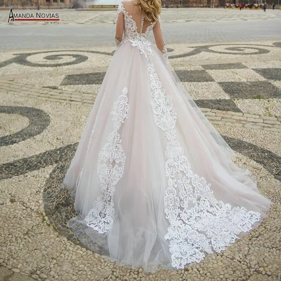 Vestidos de festa кружевное свадебное платье на заказ Новое свадебное платье