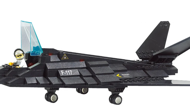 Фигурки конструктора SLUBAN Action & Toy F117 невидимый бомбардировщик s конструктор