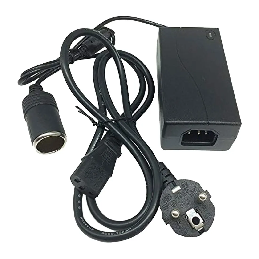 AC 220V to DC 12V 5A Car Charger Power Adapter Transformer DC Power Supply Car Cigarette Lighter Adapter - Цвет: EU