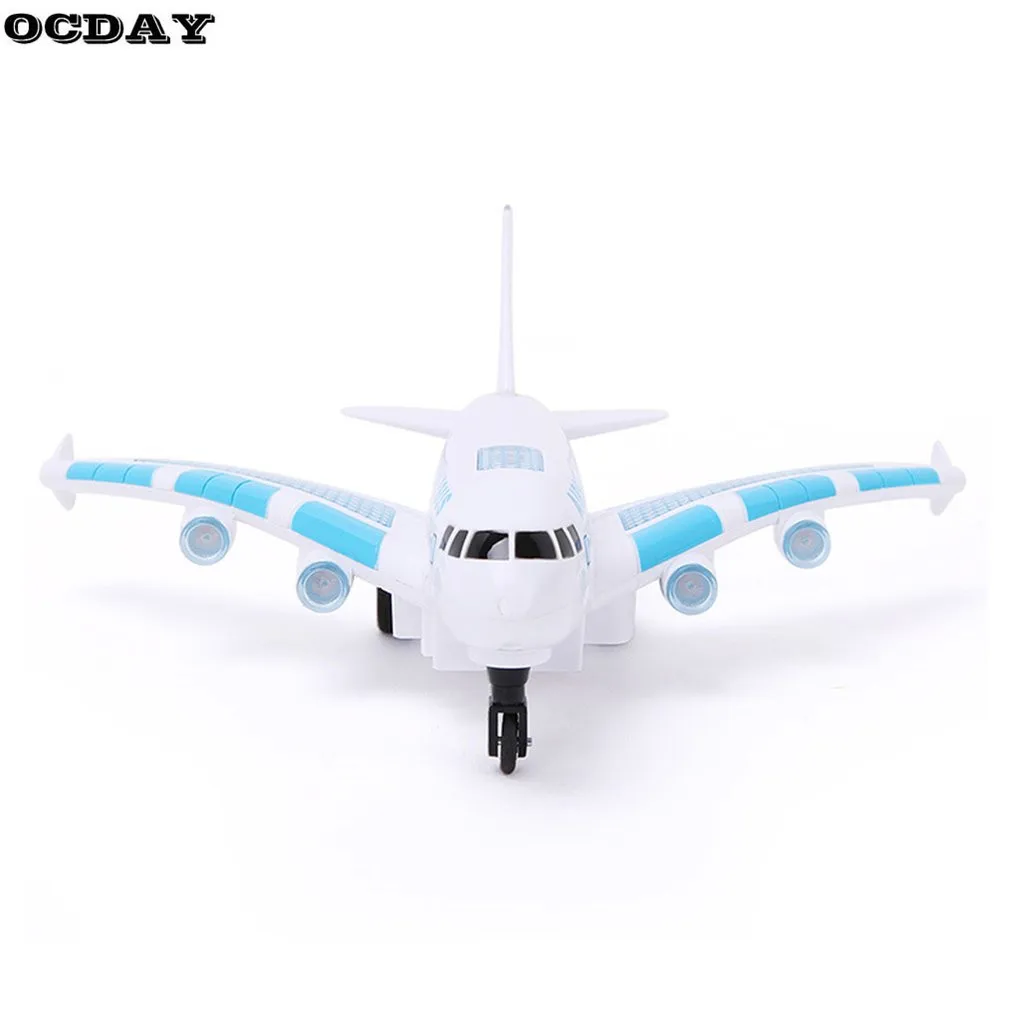 Мальчики Airbus380 самолет дистанционного управления Airbus игрушечный самолет модель красочные огни Музыка электрические самолеты развивающие игрушки распродажа