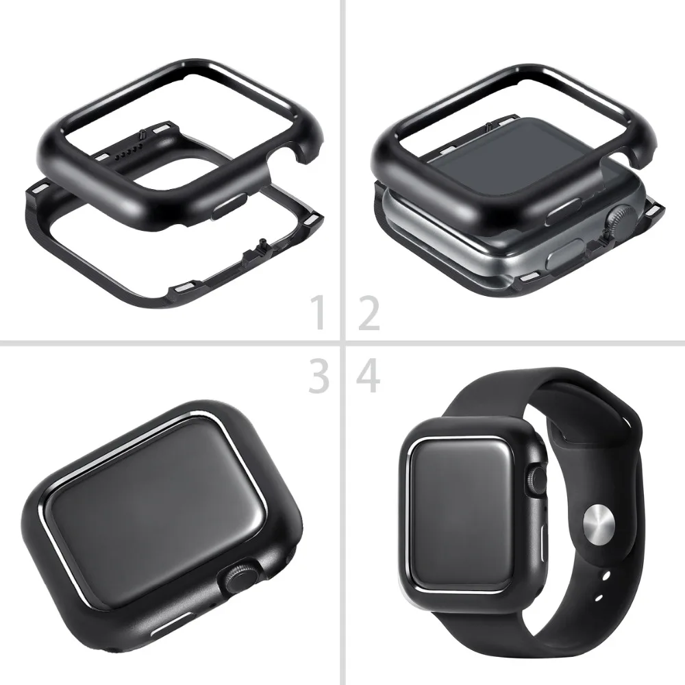 Чехол Serilabee Mago для apple watch 4, 5, 3, 2, 1, 40 мм, 44 мм, защитный чехол из алюминиевого сплава с магнитным покрытием для iwatch series 4, 3, 2, 1, 5