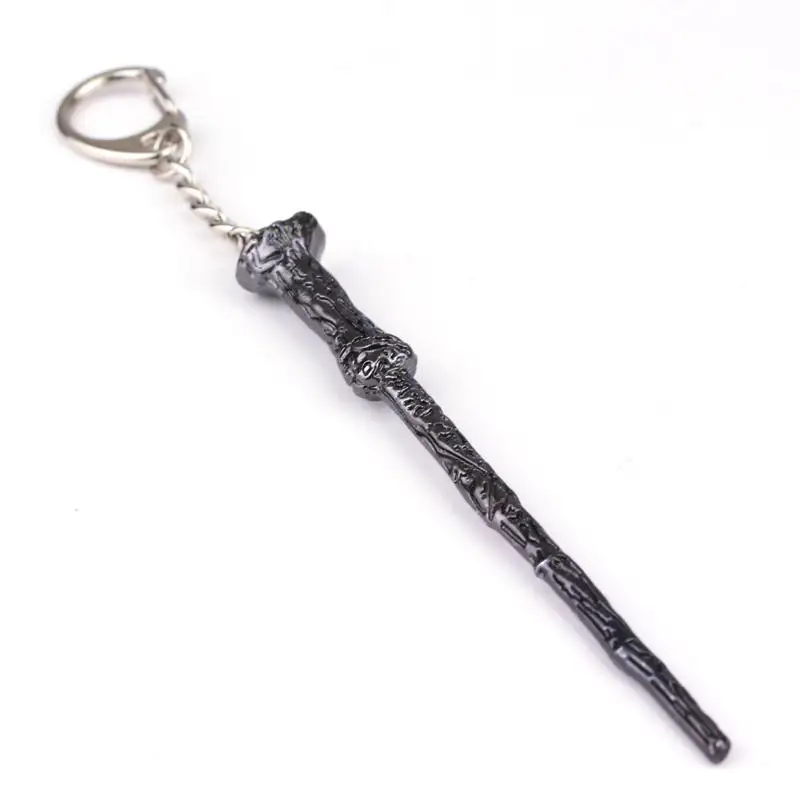 Harrie Potter Hermione Dumbledore Magic wand Key Chain cartoon character Haley Plating accessories Festival gifts for kids