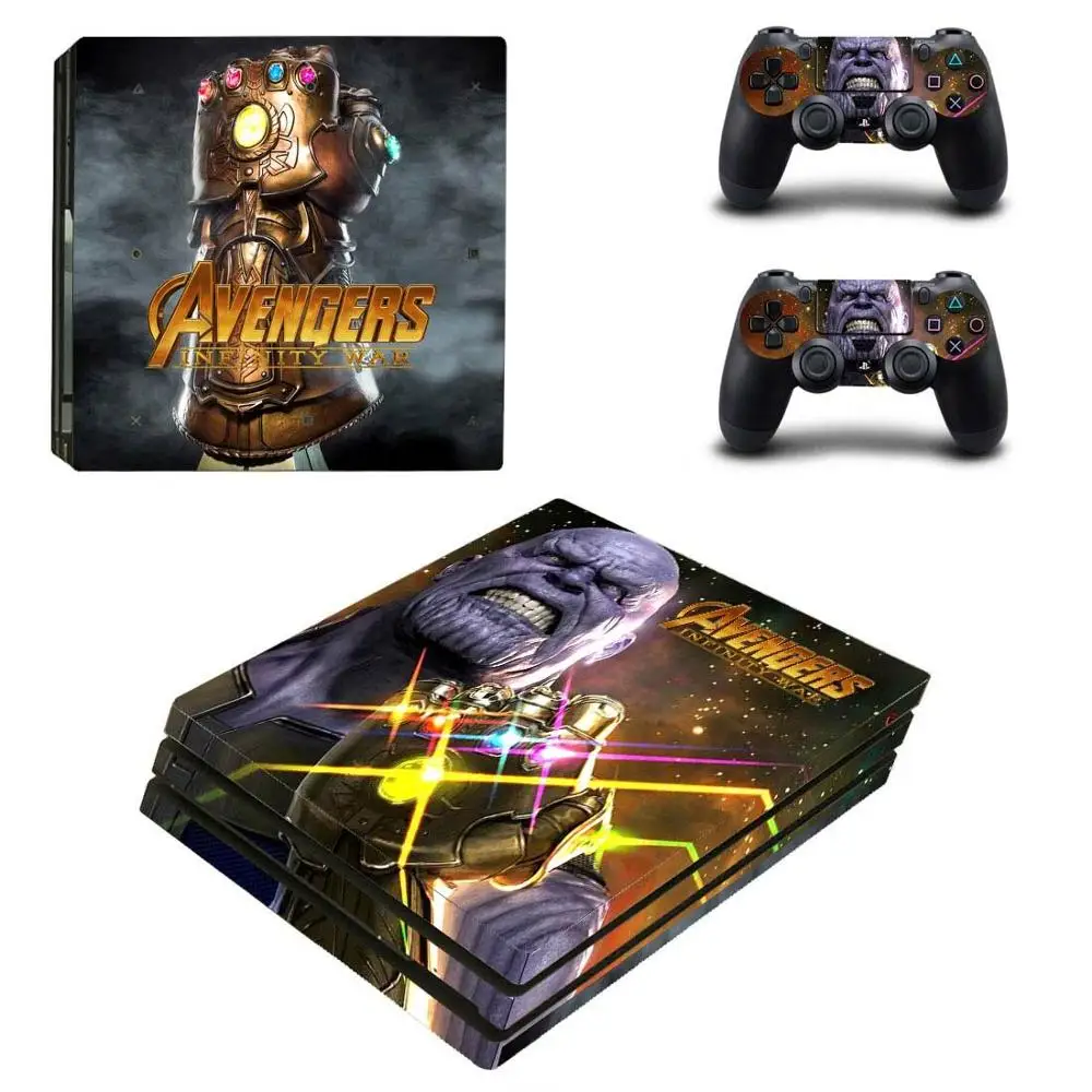 YSP4P-2123 Мстители: Infinity War S4 Pro стикер s Play station 4 Pro стикеры кожи для playstation 4 Pro консоль и контроллер - Цвет: YSP4P-2123