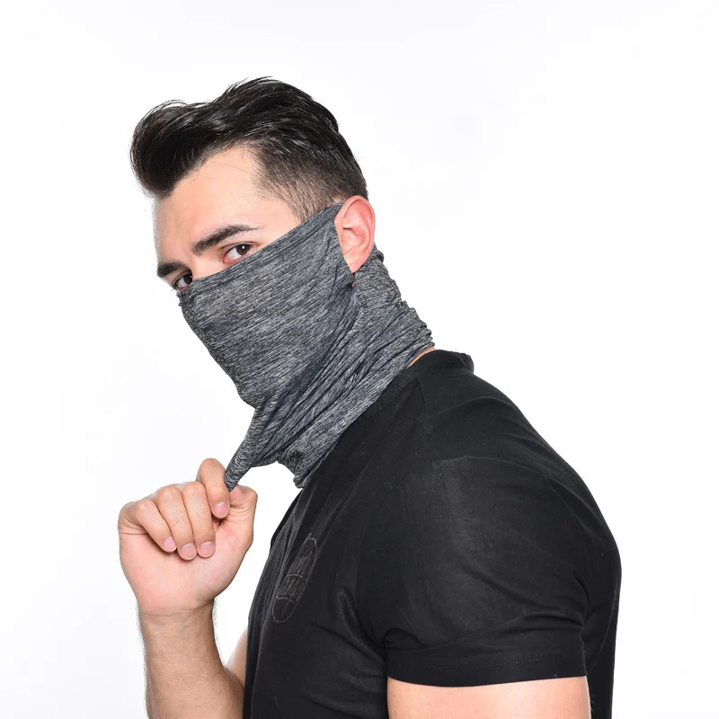 Gray face mask Открытый Велоспорт Половина уход за кожей лица маска Для мужчин, Зимний велосипед маска для лица, туфли с низкой посадкой на толстой подошве Лыжный Спорт Пеший Туризм шею, защита от ультрафиолетового излучения Лицо Шея - Цвет: Gray face mask
