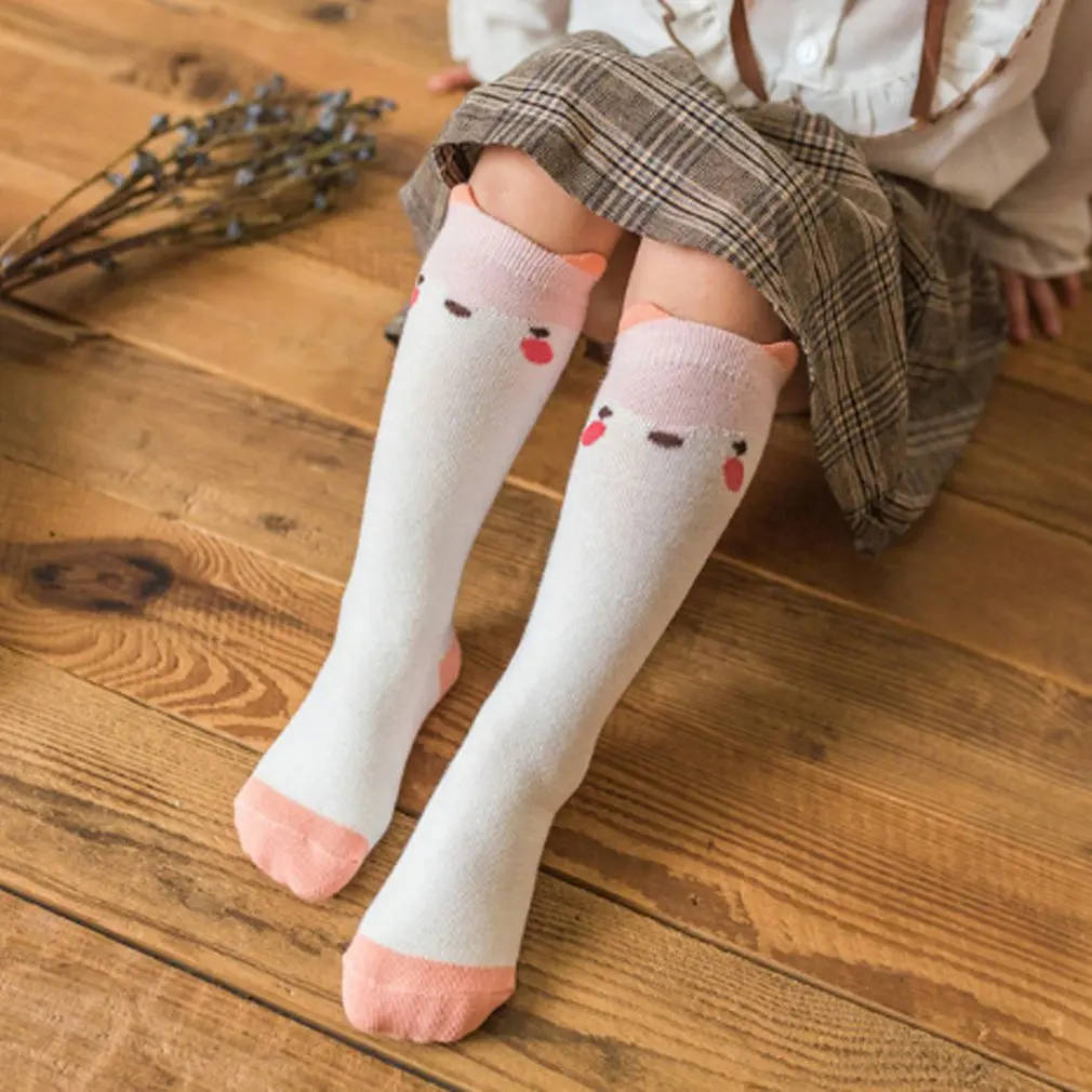 Детские носки весенне-летние Плотные хлопковые нескользящие Дышащие носки-трубы средней высоты