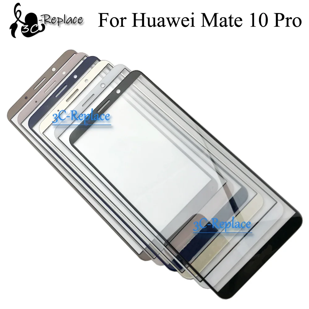 6,0 дюймов для Huawei Mate 10 Pro BLA-A09 BLA-TL00 BLA-L09 BLA-L29 спереди Сенсорный экран Стекло всей наружной поверхности линз Замена(без кабеля