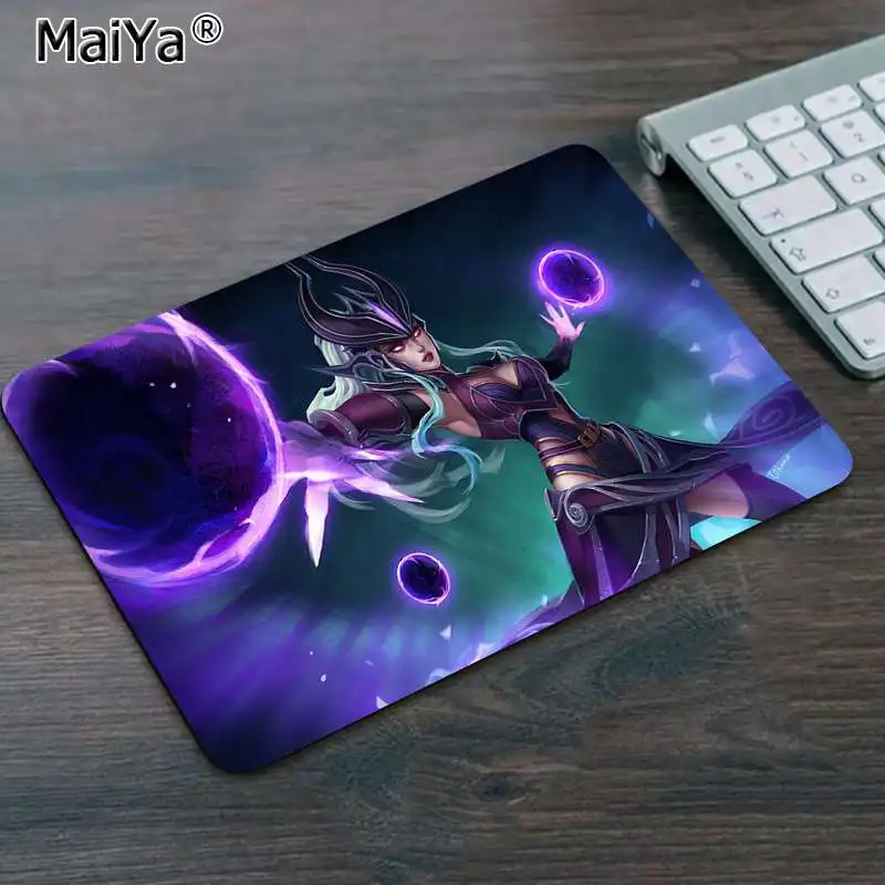 Maiya syndra league of legends коврик для мыши с запирающимся краем игровой коврик для мыши с скоростью/управлением большой игровой коврик для мыши - Цвет: Not Lock Edge18x22cm