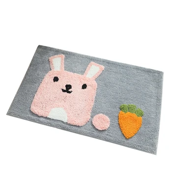

Bedroom Bathroom Door Mat Cartoon Kitchen Carpet Flocking Mats Doormat Anti-Slip Floor Outdoor Entrance Living Room Rugs Mat