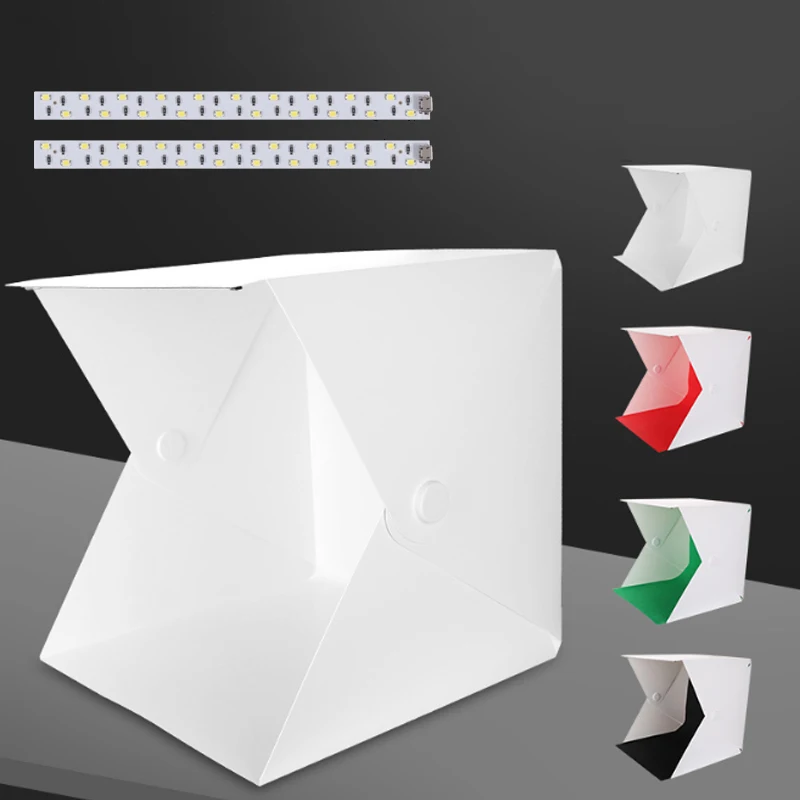 Двойная светодиодная панель складной портативный фото видео бокс освещение