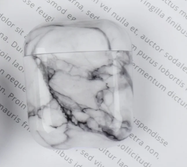 s03 Роскошный Мраморный чехол для Airpods, жесткий чехол из поликарбоната для Airpods 2, защитный чехол для зарядки, чехол для Air pods 1, 2, Coque Funda - Цвет: s03