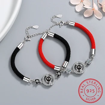 

Red String Bracelet Meaning With Zirconia 925 Sterling Silver Rope Bracelet Lucky Red Thread Bracelets For Women Jewelry