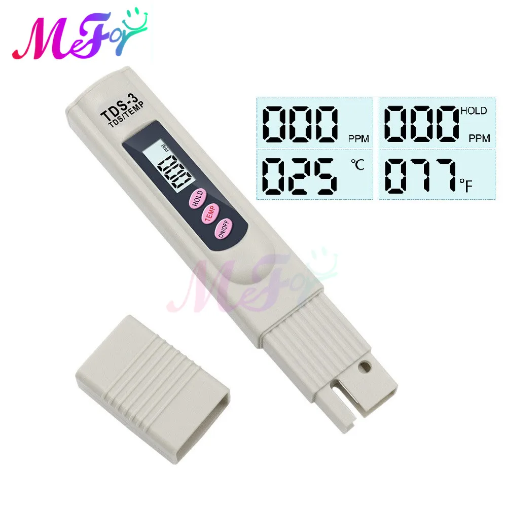 Medidor Digital TDS, lápiz termómetro, filtro de pureza de cantidad de agua hidropónico para acuario, Monitor de agua de piscina