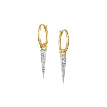 

2020 New Style Gold Mini Spike Hoops Huggie Earrings Long Charm Stud Earrings We Are Now In Stock