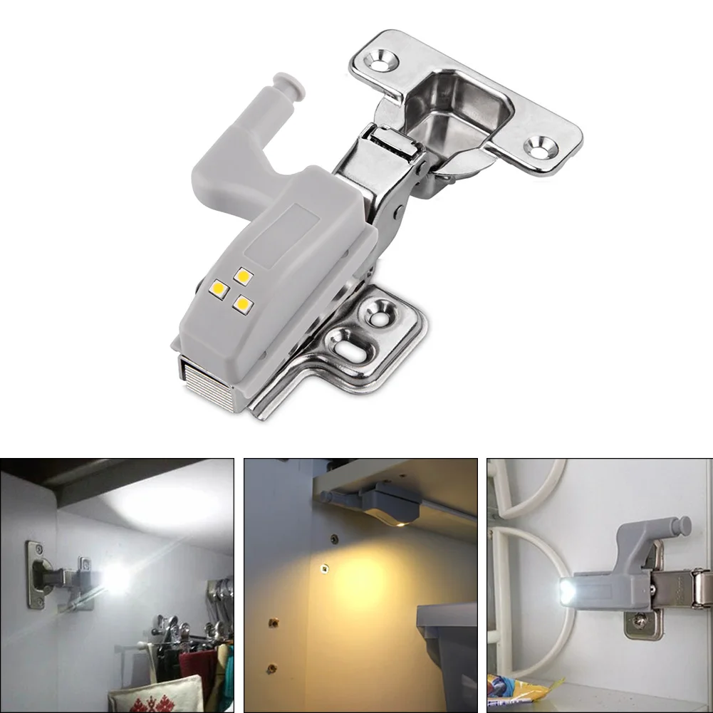 

LED Inner Hinge Cabinet Hinge Light Sensor Led Cupboard Sensor Night Wardrobe Light Lamp for Closet Kitchen Office Bedroom