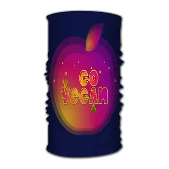 

YILINGER Headband Bandanas Cartoon Style Inscription Go Vegan Multifunctional Headwear,6316 Ways to Wear Your Magic Headwear
