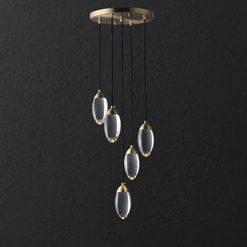

Art Deco Modern Copper Crystal Drop LED Lamp LED Light.Pendant Lights.Pendant Lamp.Pendant light For Dinning Room Foyer