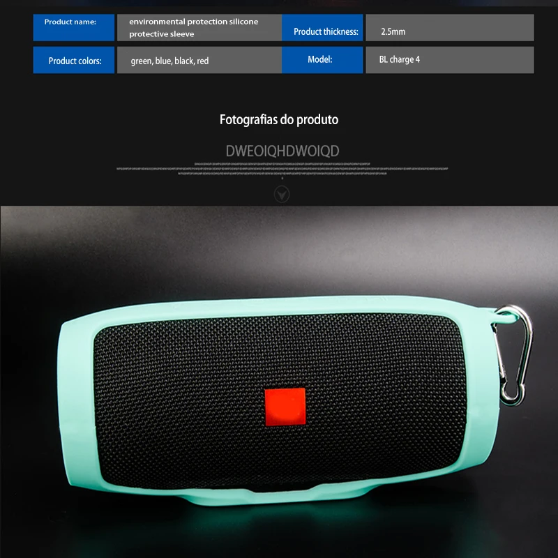 Водонепроницаемый Bluetooth динамик жесткие силиконовые для путешествий Чехол для JBL Charge 4 силиконовый чехол портативный беспроводной динамик сумка для хранения