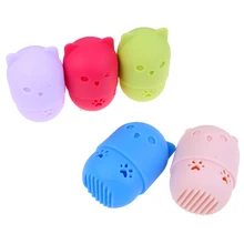 1 шт. косметическая пудра блендер держатель портативный мягкий силиконовый косметический Блендер Губка коробка держатель Губка Макияж яйцо сушка чехол