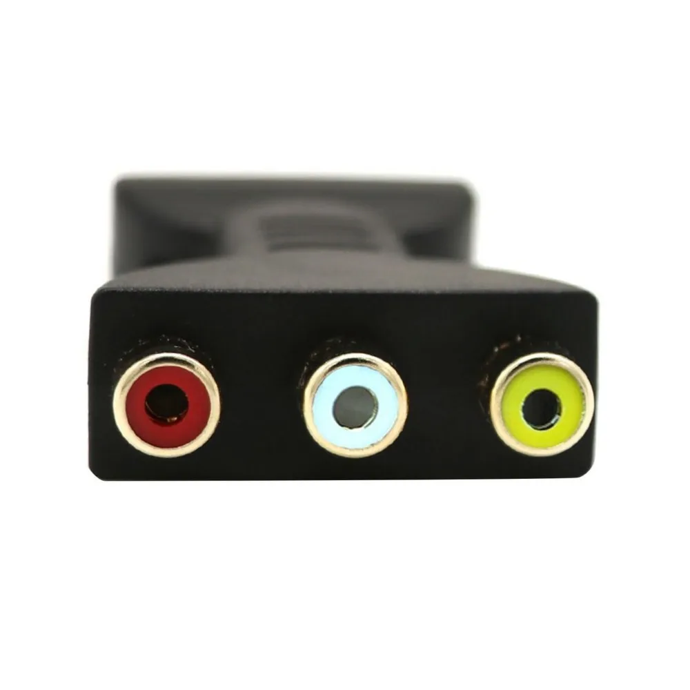 Portable HDMI to 3 RCA Video Audio AV Adapter Component Converter for HDTV DVD Projector Converter