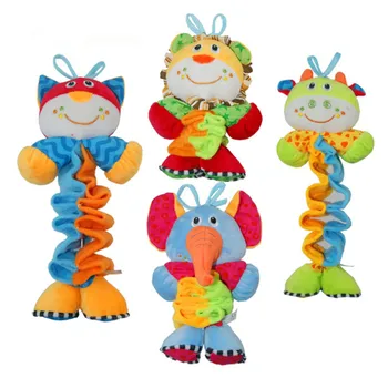 

Hot Sale Lovely Music Four Type Violin Folding Animal Play Toy Car Crib Bed Hanging Baby Toy Best Christmas Birthday Gift