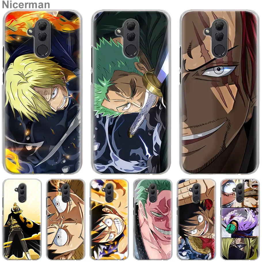 Аниме one piece Луффи Зоро чехлы для телефонов huawei mate 20 Pro 10 20 30 Lite P30 Pro P30 P20 Lite P10 Lite жесткий чехол