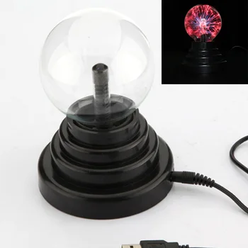 

Glass Table Household Novelty Office Electrostatic Desktop Decorations Kids Gift Sphere USB Plasma Ball Light