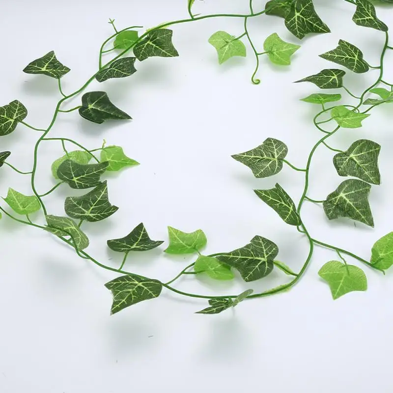 210cm Green Silk Artificial Hanging Ivy Leaf Garland Plants Vine Grape