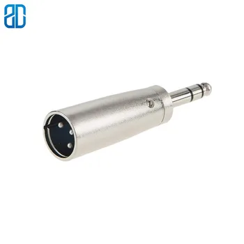 

[5-Pack] XLR 3 Pin Male to 1/4" 6.35mm Plug Socket Audio Adapter, Silver