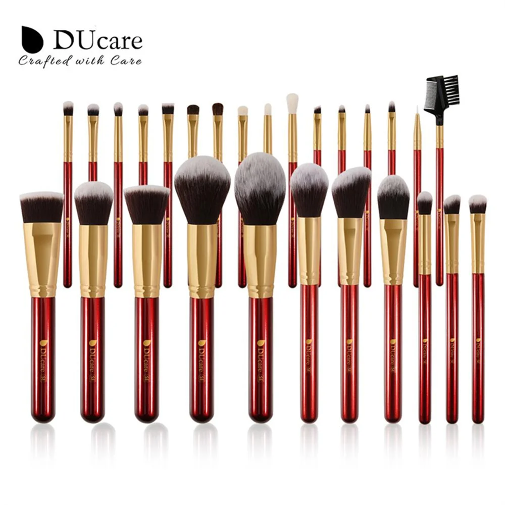 DUcare Makeup Brushes Set 8- 27Pcs Foundation Powder Eyeshadow Synthetic Goat Hair Cosmetic Make Up Brush pinceaux de maquillage