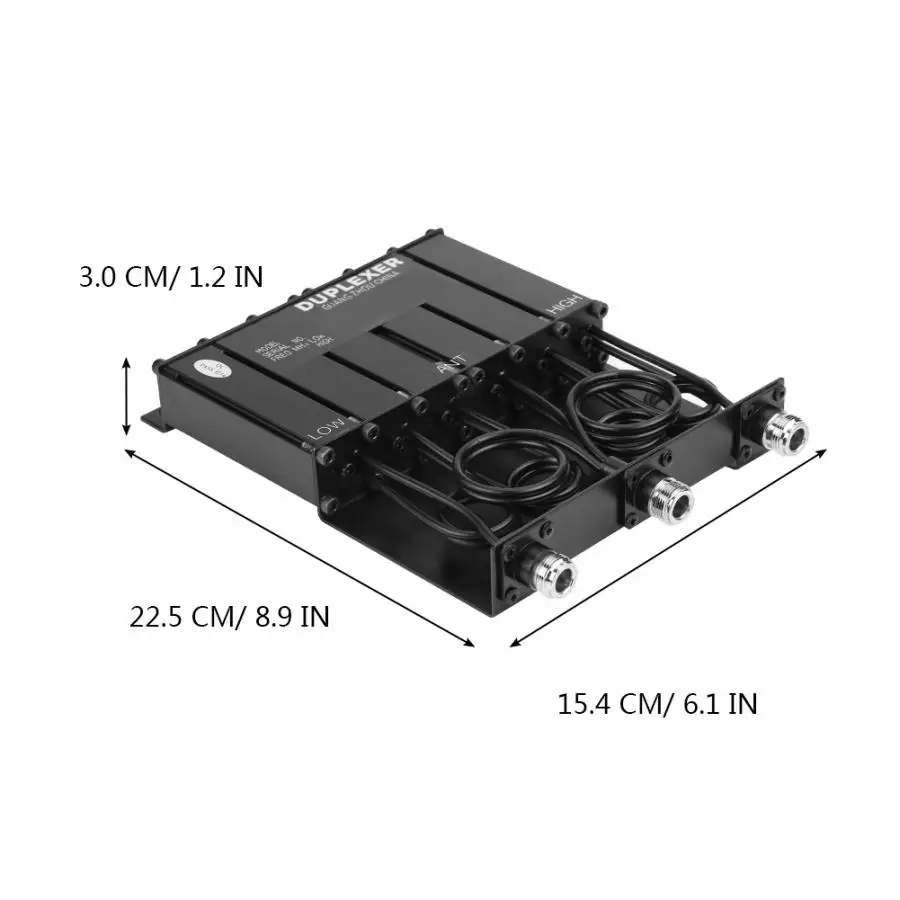 25 Вт VHF n-разъем 6 полости Duplexer Diplexer для беспроводной радиотранслятор UHF 3 МГц(мин.)/UHF 10 МГц