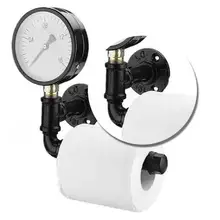 1 шт. держатель для рулона бумаги Подвесной Настенный Деревенский металлический Железный держатель рулона туалетной бумаги для ванной комнаты