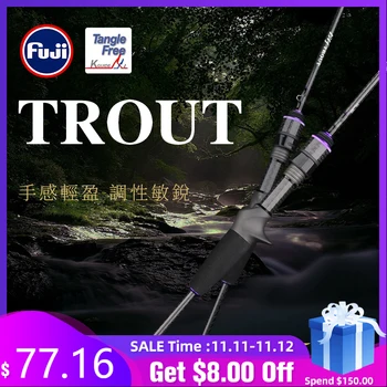 MEGA DEAL ❤️ TSURINOYA ELF TROUT Fishing Rod 1.88m Ultralight 70g UL Power FUJI Accessories Micro Bait Casting Spinning Stream Bass Trout Rod - discount item 39% OFF Sports & Entertainment