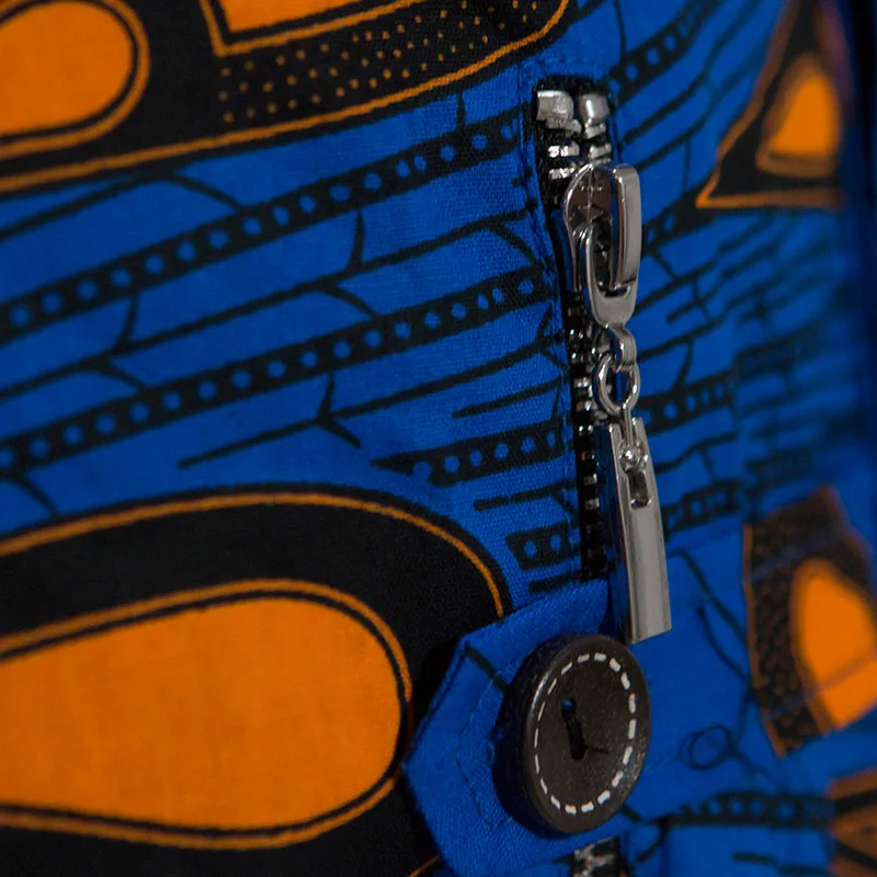 Рубашки в африканском стиле для мужчин на заказ Африканский принт Повседневная одежда с длинными рукавами мужские рубашки Африка мужская одежда WYN862