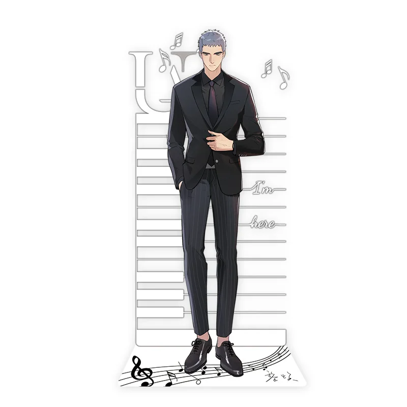 New Here U Are Comic Acrylic Stands Yu Yang Li Huan Cartoon Characters Model Plate Holder Anime Around Business Cards Aliexpress
