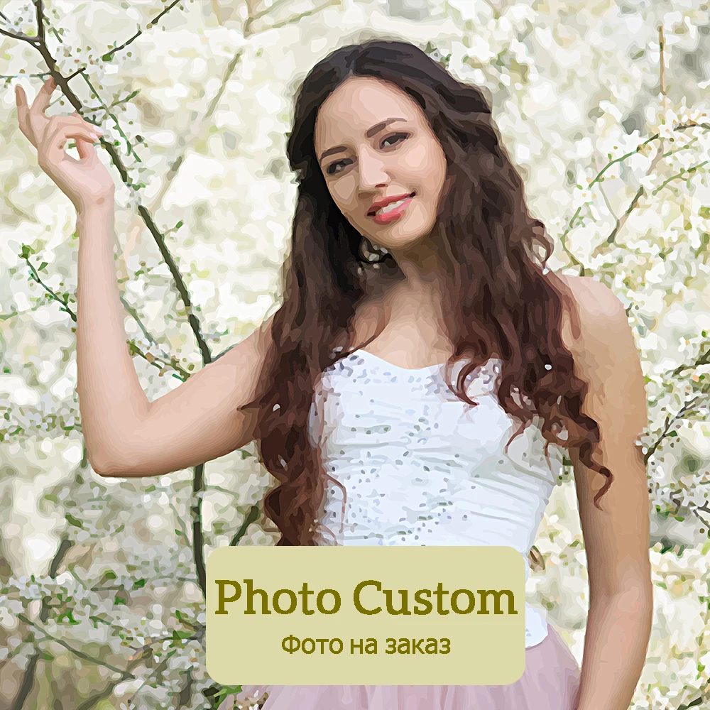 

Personality Photo Custom DIY Painting By Numbers Picture Drawing Coloring By Numbers Acrylic Cat Adult Diy Gift Wall Art Picture