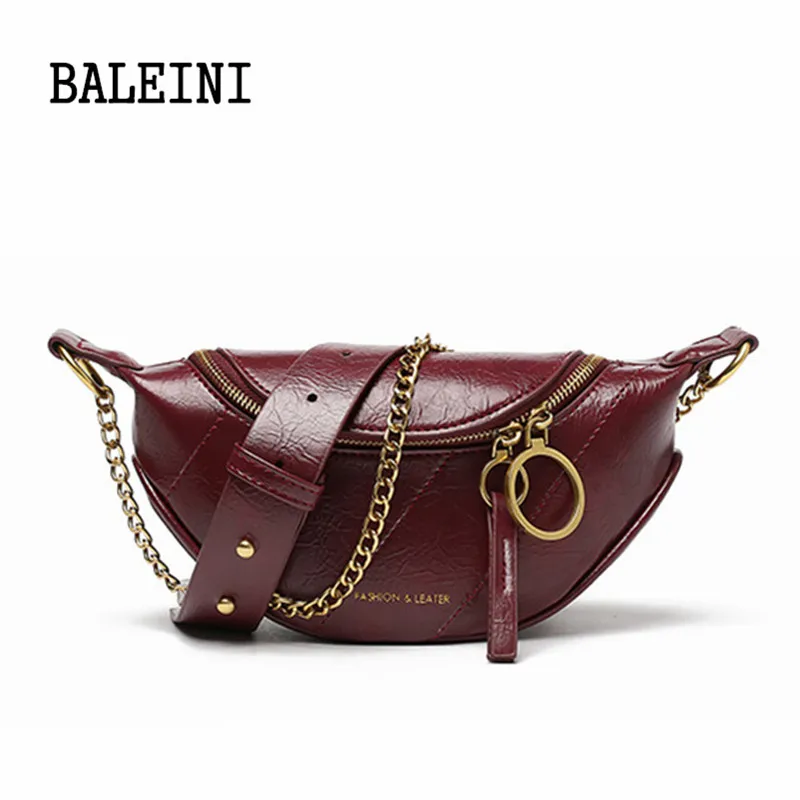 BALEINI новая дамская посылка пельменей простая однотонная модная трендовая дикая Индивидуальная сумка через плечо сумка-мессенджер - Цвет: Красный