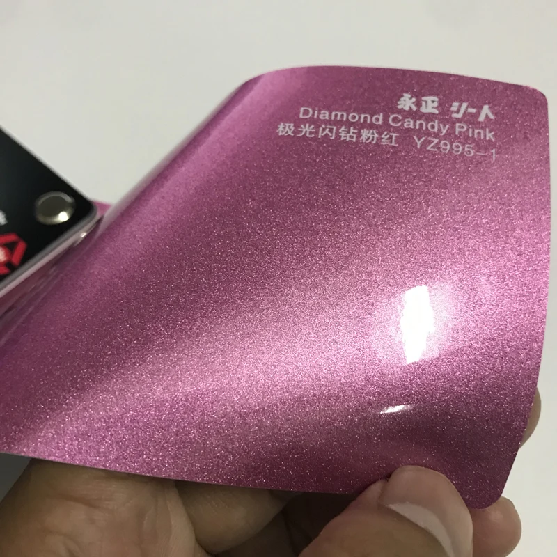 Pink Diamond Glitter Vinyl Wrap Sticker