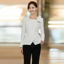Ykt осень новая компания передняя платформа костюм деловой костюм женский костюм с длинным рукавом приталенный корейский костюм набор женщин