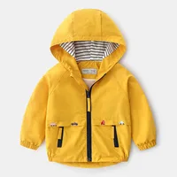 Jungen Frühling Herbst Mantel Jacke mit Kapuze – Bild 2