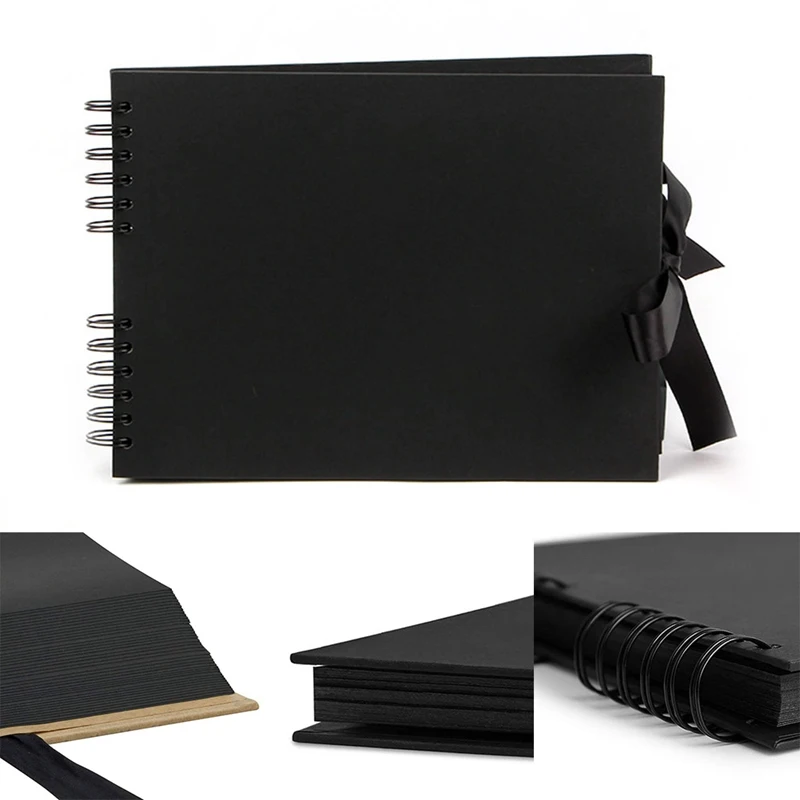 Креативный негабаритный альбом «сделай сам» рулон бант лента фотоальбом ручной работы крафт бумажный альбом Свадебная записная книжка