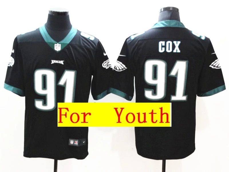 Розовый Youth Philadelphia Carson Wentz Brian Dawkins Nick Foles Fletcher Cox Vapor Untouchable Limited Jersey - Цвет: Розовый