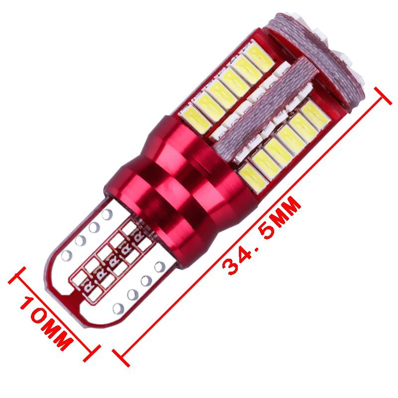 5 шт. Canbus T10 57 SMD 3014 W5W 194 168 чипы светодиодный Клин светильник лампы для лампа для салона автомобиля Парковка боковой светильник s 6000K 12V