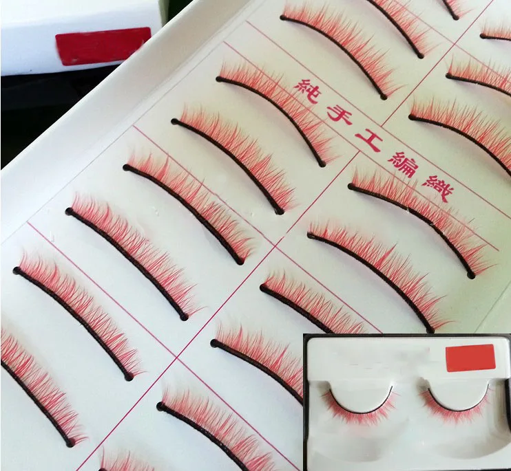 10 Pairs 3D Anime Dolls with False Eyelashes Short False Eyelashes Simulation Natural Curling Short Dolls Eyelashe