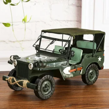 

Classical 3D Handmade Car Model Simulation Truck Ornament Automobile Decoration PUBG Automotive Accessories Iron Material 1.7KG