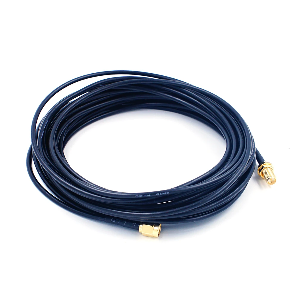 RP SMA Male to RP SMA Female Extension Cable for WIFI Antenna RF Connector RG174 Cable rf connector cable rf connector cable connector coaxial cable connector coaxial connector rf connector adapter antenna cable adapter cable adapter antenna cable rf coaxial cable